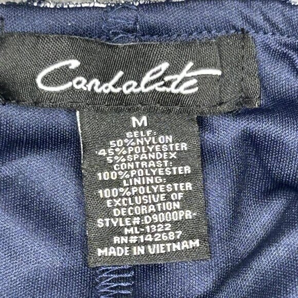 Candalite Dress Womens M Silver Lace Sequin Fairy Formal Maxi Evening Gown Y2K - Picture 8 of 15